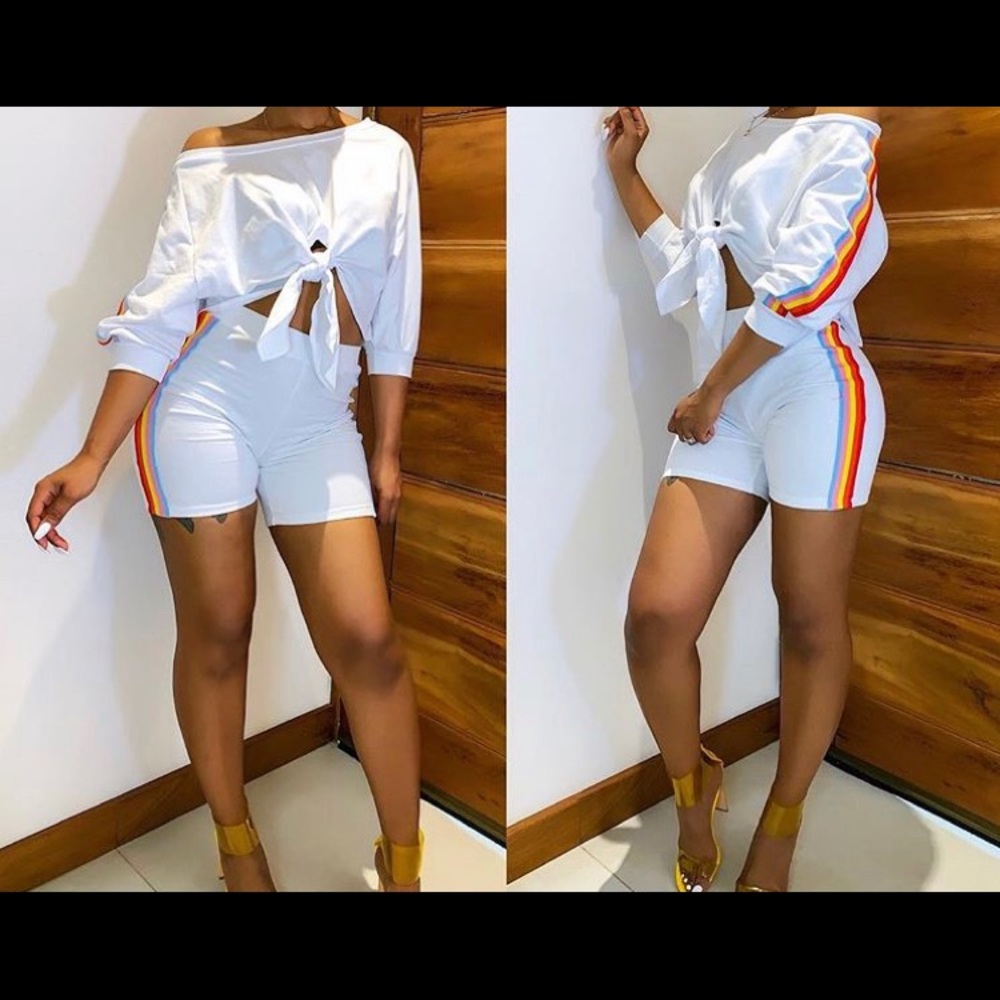 NWOT 2 piece short set